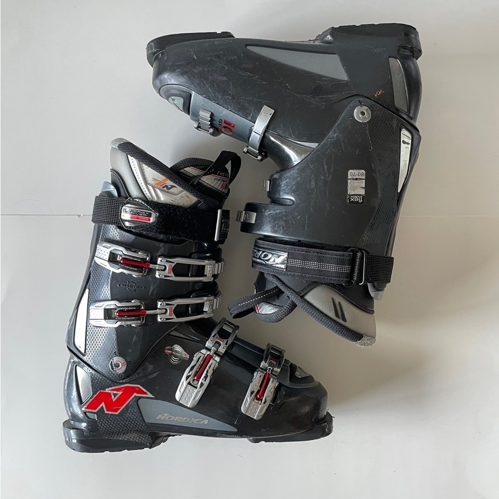 Nordica Men’s Black Alpine Ski Boots - Four-Buckle Performance